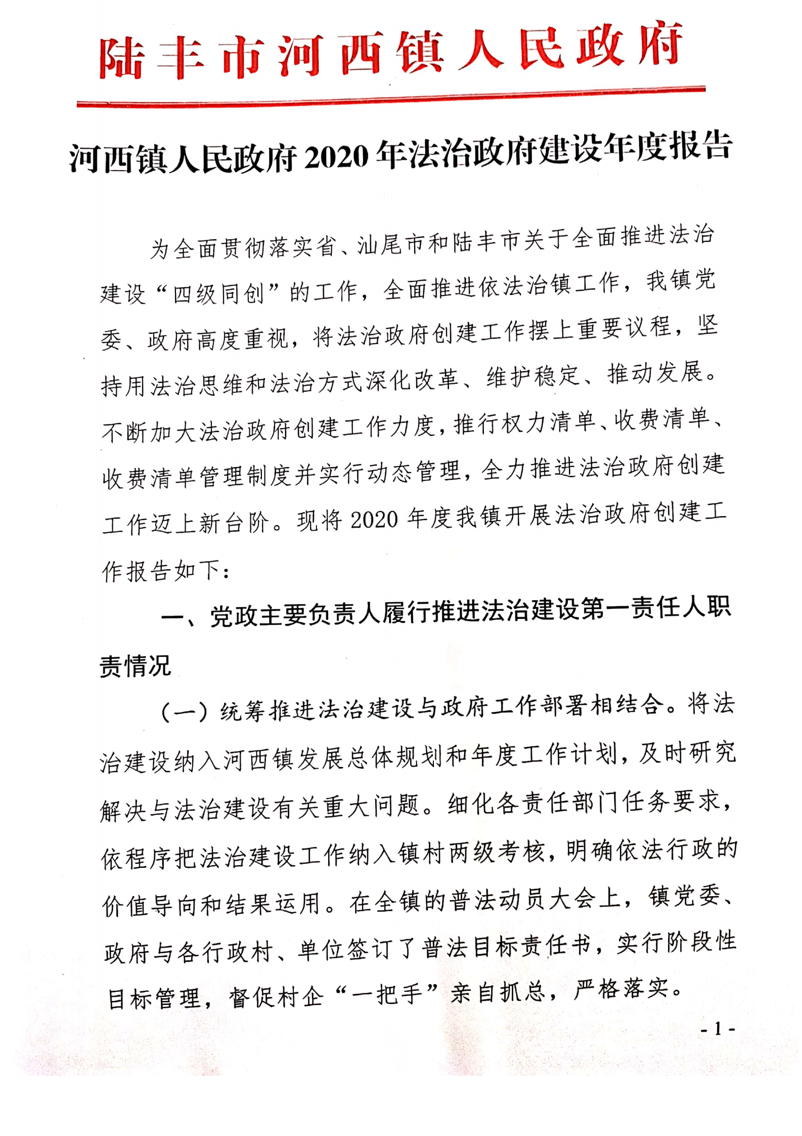 河西镇人民政府2020年法治政府建设年度报告_00.png